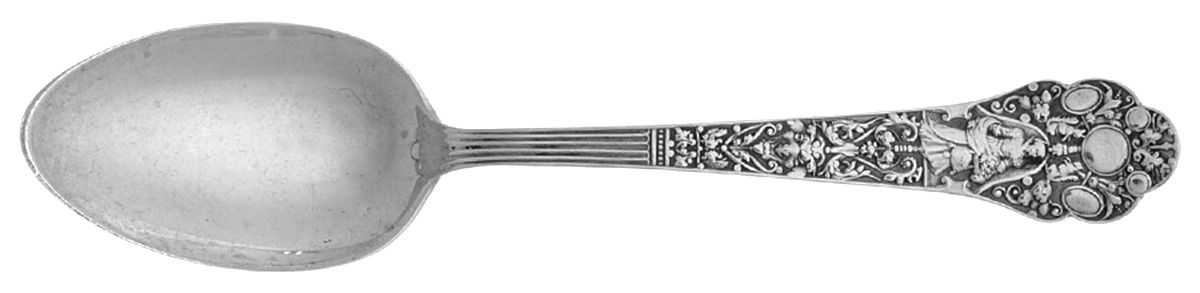 Medici-Old (Sterling, 1880, No Monograms) Dessert/Oval Soup Spoon by Gorham Silver-1