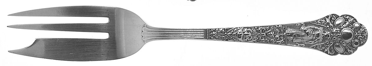 Medici-Old (Sterling, 1880, No Monograms) Individual Pie Fork by Gorham Silver-1