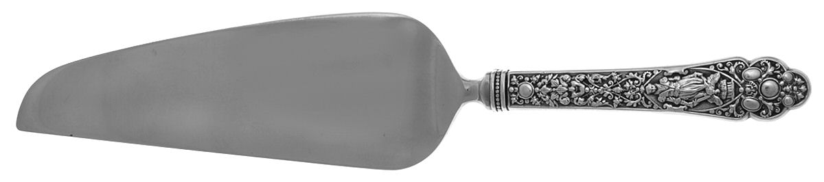 Medici-Old (Sterling, 1880, No Monograms) Pie & Cake Server with Stainless Blade by Gorham Silver-1