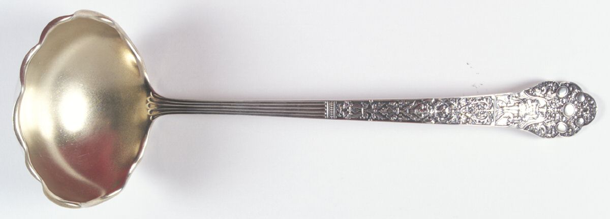Medici-Old (Sterling, 1880, No Monograms) Large Solid Soup Ladle by Gorham Silver-1