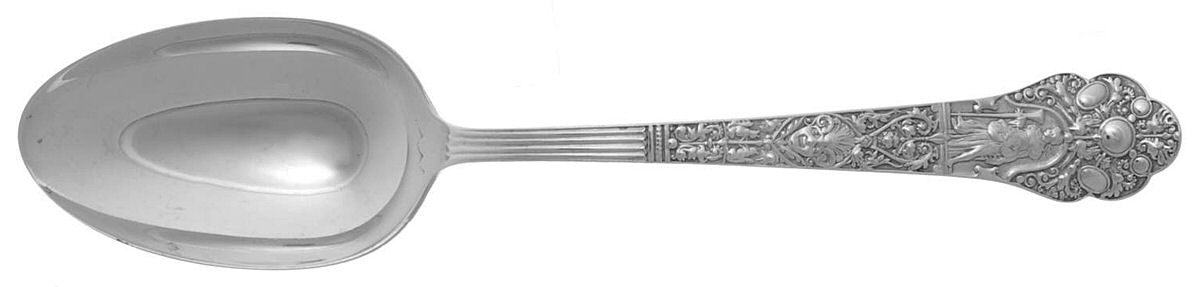 Medici-Old (Sterling, 1880, No Monograms) Tablespoon (Serving Spoon) by Gorham Silver-1