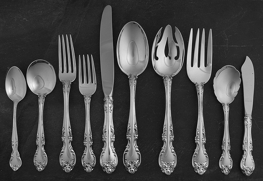 Melrose (Sterling, 1948, No Monograms) 45 Piece Dinner Size Starter Set by Gorham Silver-1