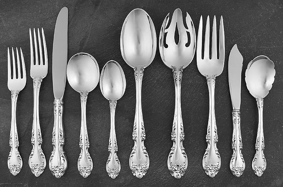 Melrose (Sterling, 1948, No Monograms) 45 Piece Place Size Starter Set by Gorham Silver-1