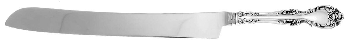 Melrose (Sterling, 1948, No Monograms) Wedding Cake Knife with Stainless Blade HC by Gorham Silver-1