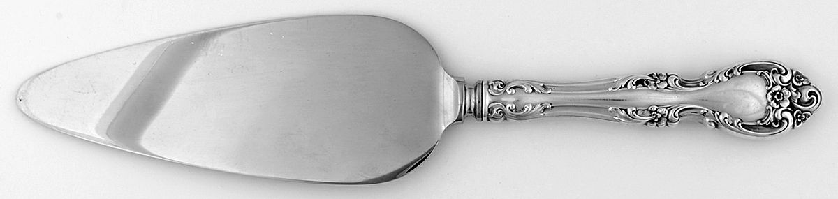 Melrose (Sterling, 1948, No Monograms) Pie Server with Stainless Blade by Gorham Silver-1