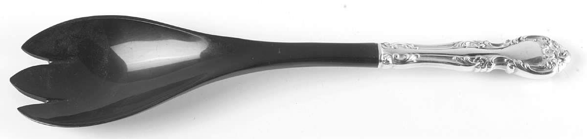 Melrose (Sterling, 1948, No Monograms) Salad Serving Fork with Plastic Prongs by Gorham Silver-1