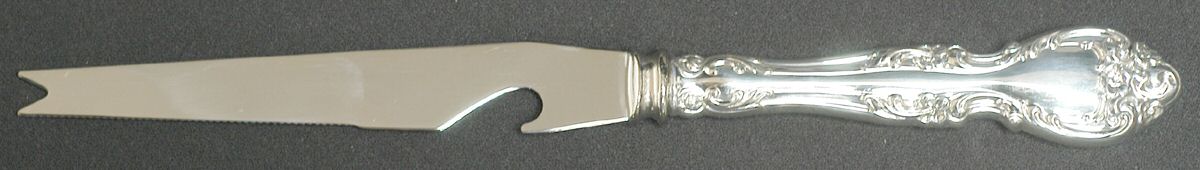 Melrose (Sterling, 1948, No Monograms) Bar Knife Serving with Stainless Blade HC by Gorham Silver-1