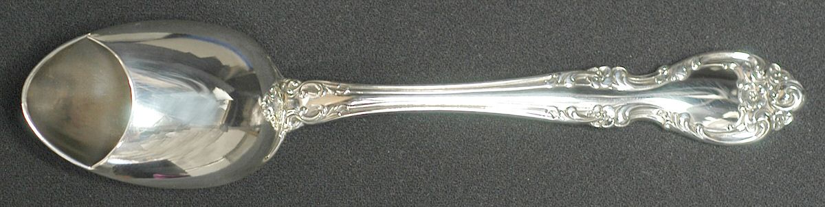 Melrose (Sterling, 1948, No Monograms) Medicine Spoon Solid HC by Gorham Silver-1