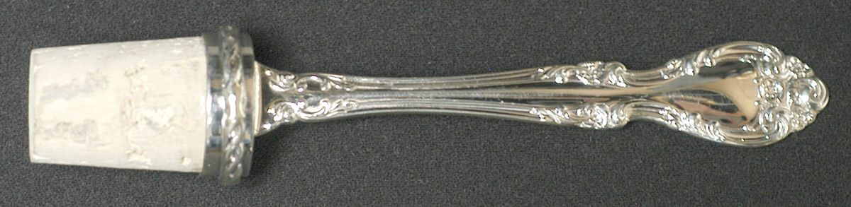 Melrose (Sterling, 1948, No Monograms) Wine Stopper Cork HC by Gorham Silver-1