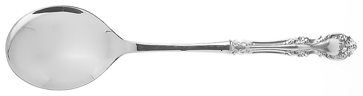 Melrose (Sterling, 1948, No Monograms) Salad Servng Spoon with Stainless Bowl by Gorham Silver-1