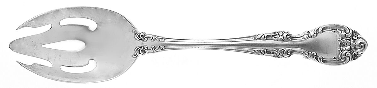 Melrose (Sterling, 1948, No Monograms) Pierced Tablespoon (Serving Spoon) by Gorham Silver-1
