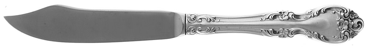 Melrose (Sterling, 1948, No Monograms) Individual Fish Knife with Stainless Blade by Gorham Silver-1