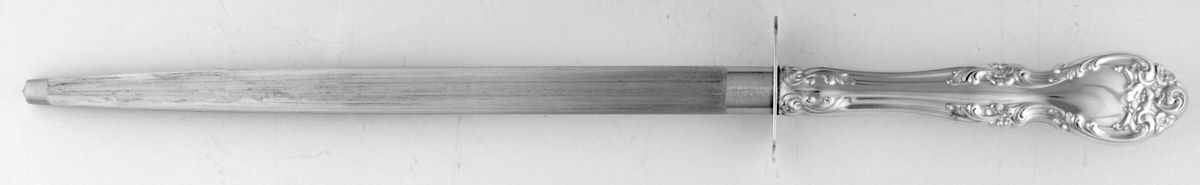 Melrose (Sterling, 1948, No Monograms) Small Steel Rod Sharpener Knife by Gorham Silver-1