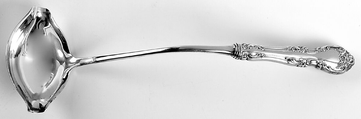 Melrose (Sterling, 1948, No Monograms) Hollow Handle Punch Ladle with Solid Bowl by Gorham Silver-1