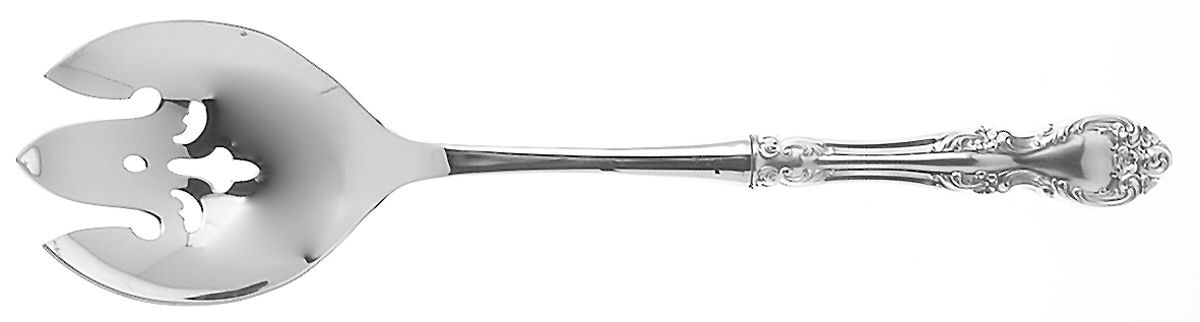Melrose (Sterling, 1948, No Monograms) Salad Serving Fork with Stainless Prongs by Gorham Silver-1