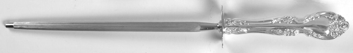 Melrose (Sterling, 1948, No Monograms) Large Steel Rod Knife Sharpener by Gorham Silver-1