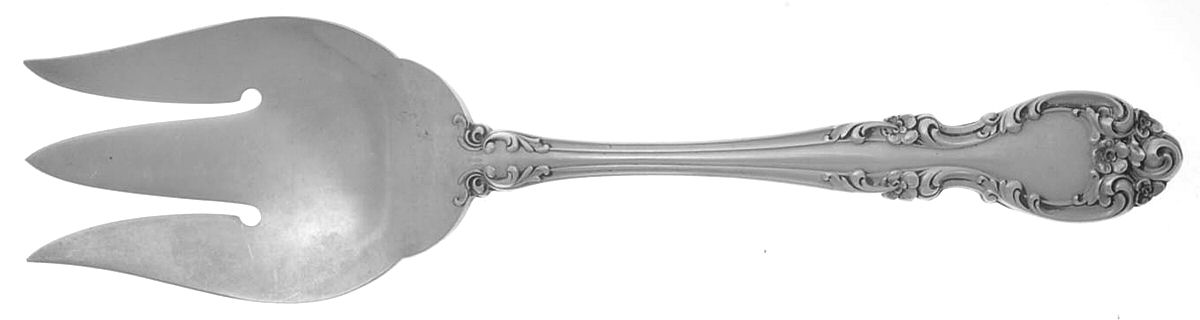 Melrose (Sterling, 1948, No Monograms) Solid Salad Serving Fork by Gorham Silver-1