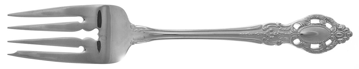 Memento (Stainless) Medium Solid Cold Meat Serving Fork by Gorham Silver-1