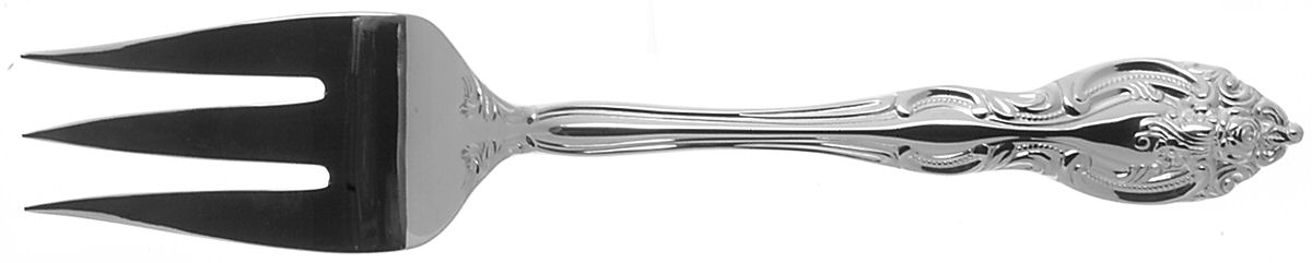 Mezzo (Stainless) Medium Solid Cold Meat Serving Fork by Gorham Silver-1