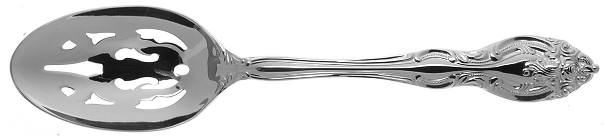 Mezzo (Stainless) Pierced Tablespoon (Serving Spoon) by Gorham Silver-1