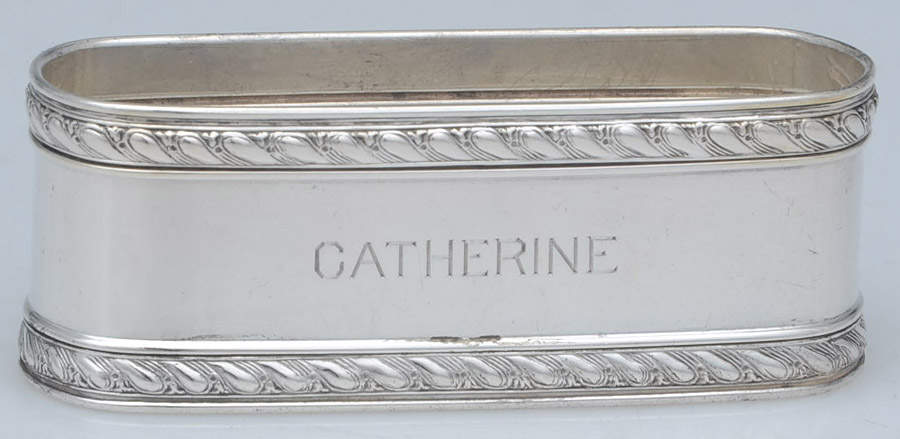 Sterling Hollowware Oblong Napkin Ring by Gorham Silver-1