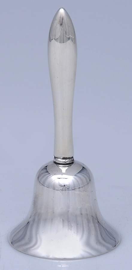 Sterling Hollowware Plated Bell with Sterling Handle by Gorham Silver-1
