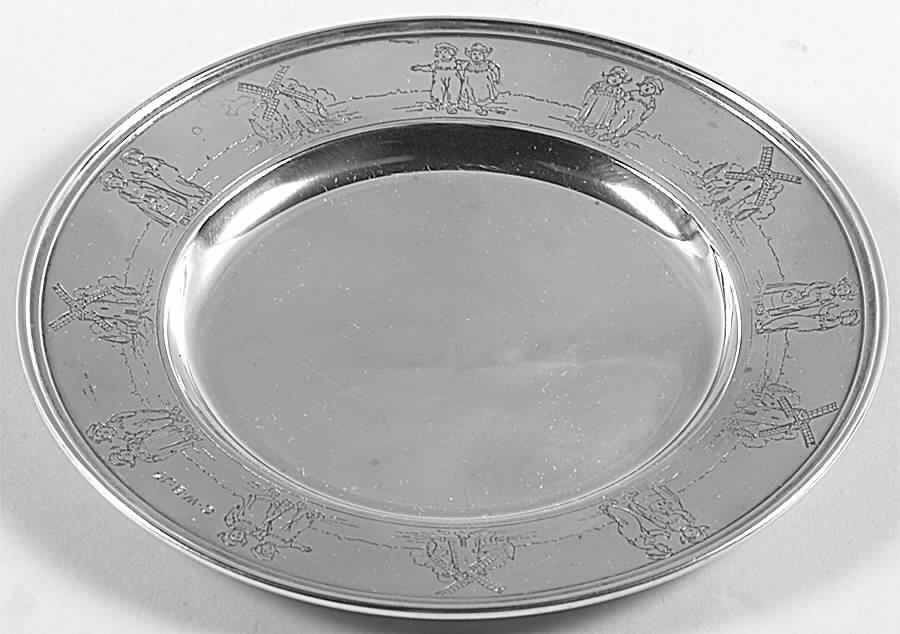 Sterling Hollowware Sterling Child's Plate by Gorham Silver-1