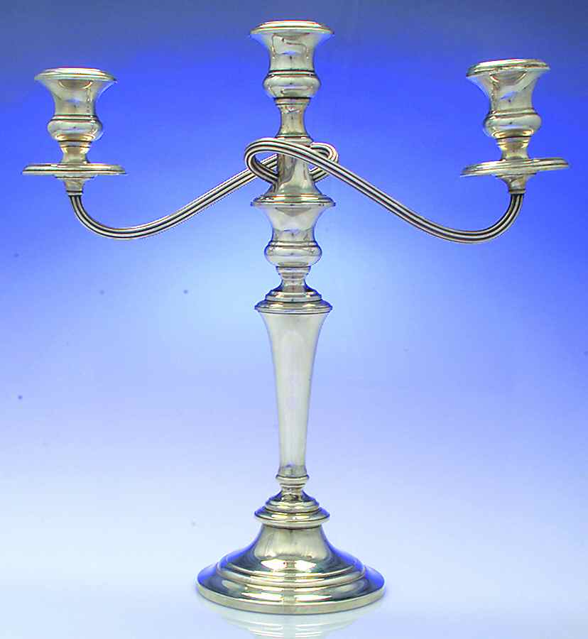 770 (Sterling, Hollowware) 14" 3 Light Weighted Candelabra by Gorham Silver-1