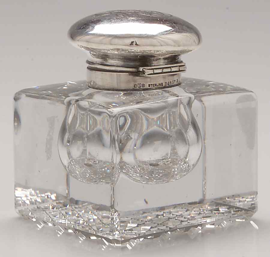 Sterling Hollowware Inkwell by Gorham Silver-1