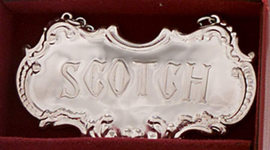 Silverplate Hollowware Decanter Label by Gorham Silver-1