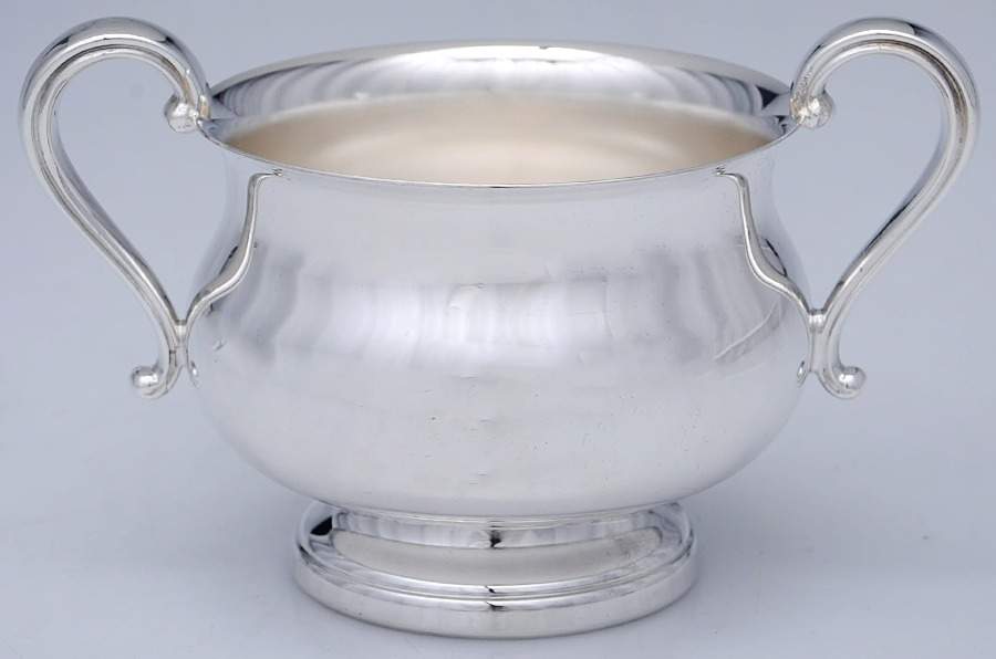 Silverplate Hollowware Silverplate Open Sugar Bowl by Gorham Silver-1