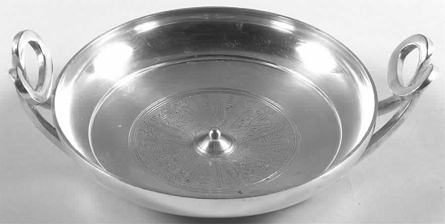 Metropolitan Museum Reproductions Plated Footed Bon Bon Bowl by Gorham Silver-1