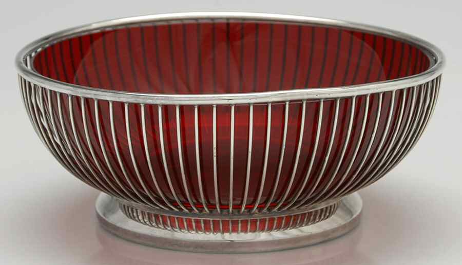 Silverplate Hollowware Round Silverplate Centerpiece by Gorham Silver-1