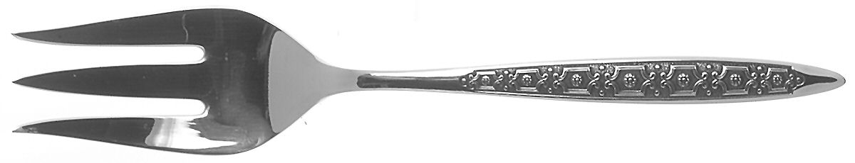 Montoro (Stainless) Medium Solid Cold Meat Serving Fork by Gorham Silver-1