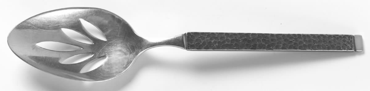 Morocco (Stainless) Pierced Tablespoon (Serving Spoon) by Gorham Silver-1