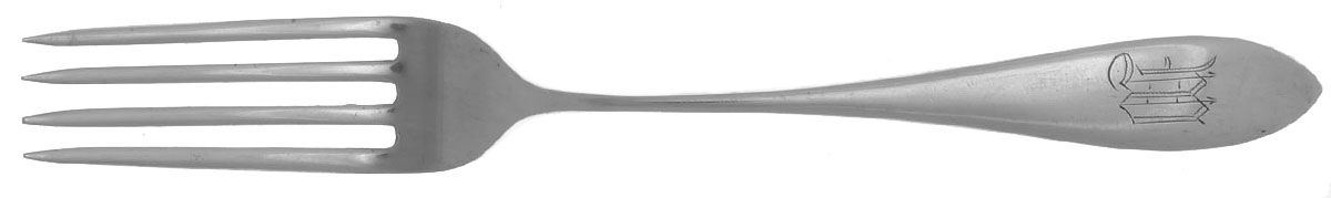 Mothers-Old (Sterling, 1875) Monogram Fork by Gorham Silver-1