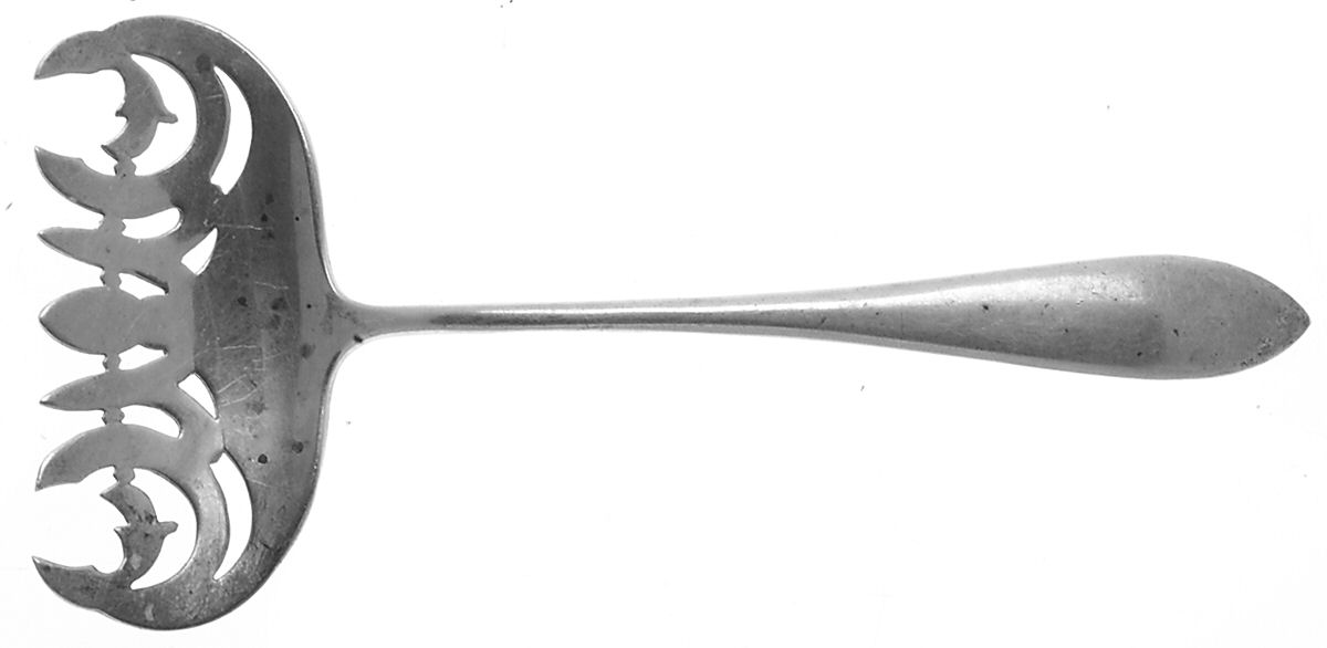 Mothers-Old (Sterling, 1875) Large Solid Tined Sardine Serving Fork by Gorham Silver-1