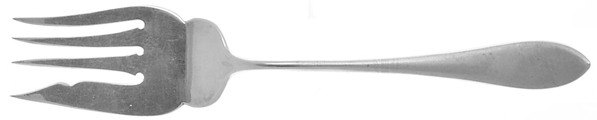 Mothers-Old (Sterling, 1875) Medium Solid Cold Meat Serving Fork by Gorham Silver-1