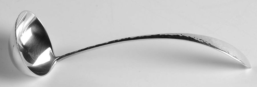 Mothers-Hammered (Sterling, 1875) Solid Piece Cream Ladle by Gorham Silver-1
