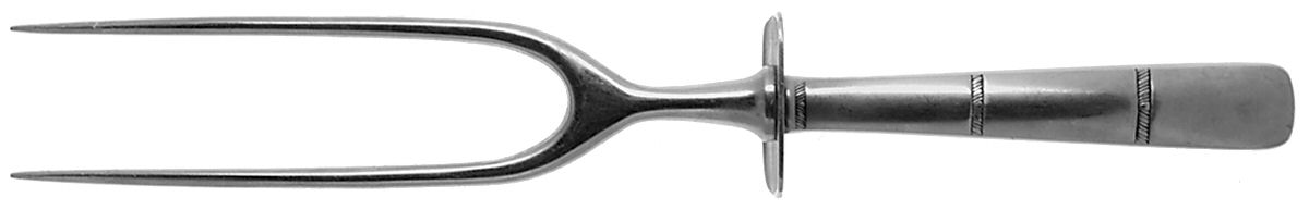 Motif (Stainless) Large Stainless-Prong Roast Carving Fork by Gorham Silver-1