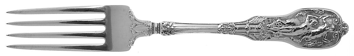 Mythologique (Sterling, 1894, Old, NoBeads, NoFaceBow) Fork by Gorham Silver-1