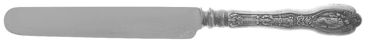 Mythologique (Str, 1894, Old, Mono, NoBeads, Noface Blunt Hollow Knife with Bolster by Gorham Silver-1