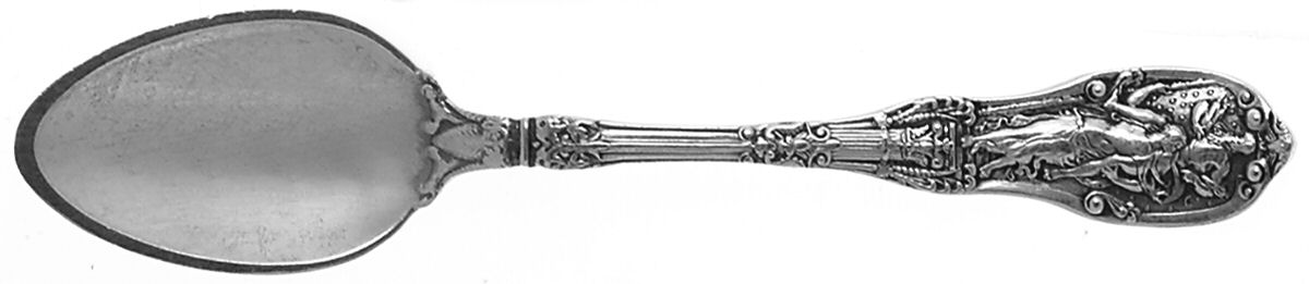 Mythologique (Sterling, 1894, Old, NoBeads, NoFaceBow) Demitasse Spoon by Gorham Silver-1