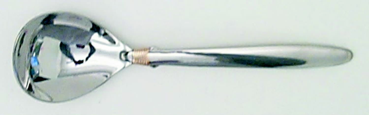 Narragansett Gold (Stainless, Gold Accent, Wings) Sugar Spoon by Gorham Silver-1