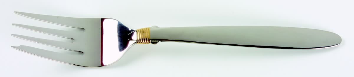 Narragansett Gold (Stainless, Gold Accent, Wings) Individual Salad Fork by Gorham Silver-1