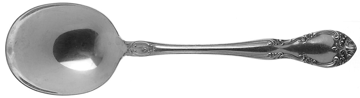 New Elegance (Silverplate, 1947) Round Bowl Soup Spoon (Cream Soup) by Gorham Silver-1