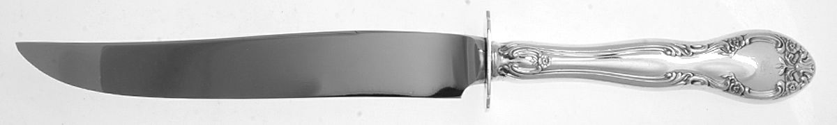 New Elegance (Silverplate, 1947) Small Steak Carving Knife with Stainless Blade by Gorham Silver-1