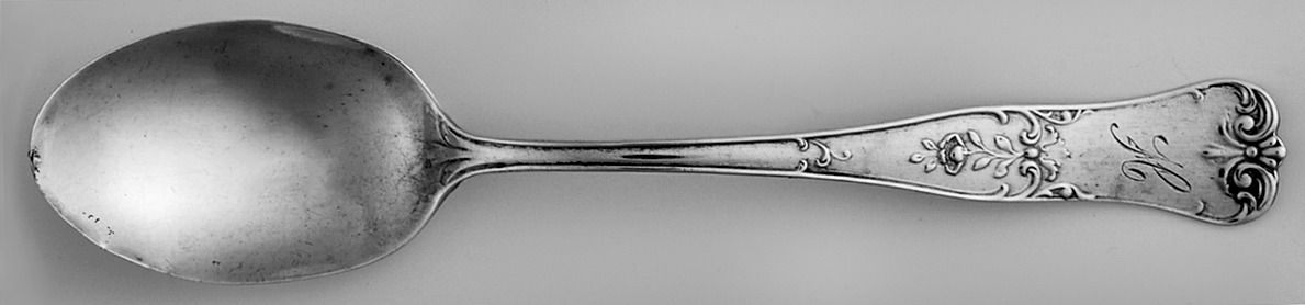 New Plymouth (Sterling, 1900) Monogram Teaspoon by Gorham Silver-1