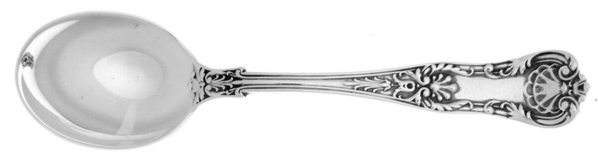 New Queens (Sterling, 1895) Small Short Handle Chocolate Spoon by Gorham Silver-1