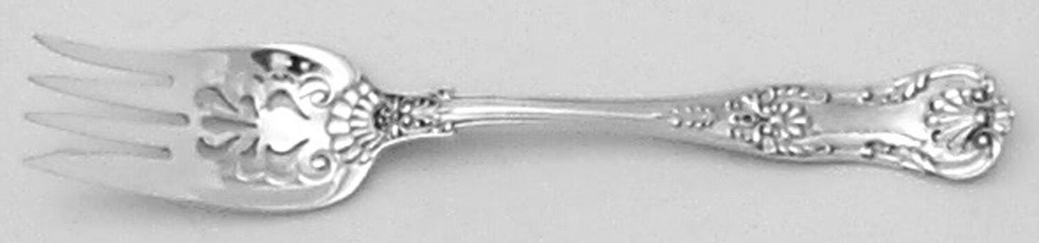 New Queens (Sterling, 1895) Pastry Fork by Gorham Silver-1